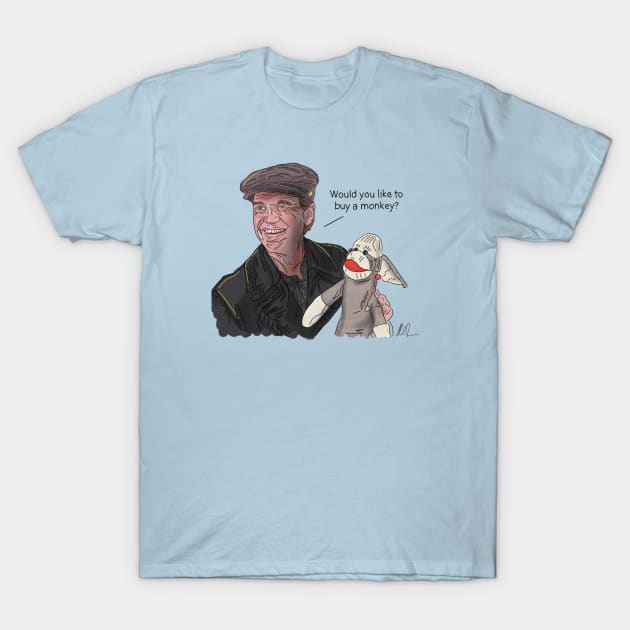 Cabin Boy: David Sells Monkeys T-Shirt by 51Deesigns